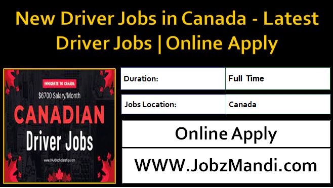 Driver Jobs in Canada