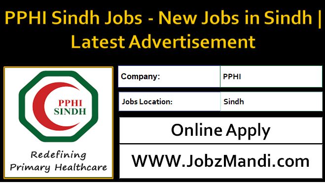 PPHI Sindh Jobs